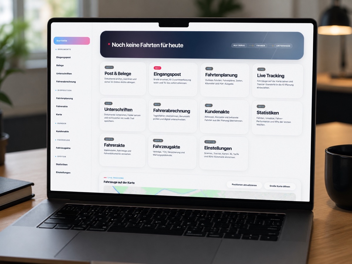 Digitales Formular in einer individuellen Unternehmensanwendung