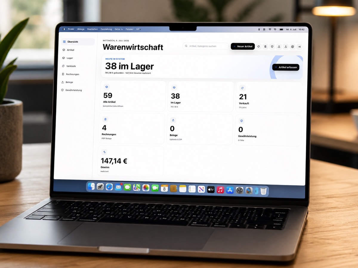 Individuelle digitale Warenwirtschaft